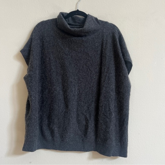 BY ANTHROPOLOGIE PATTY COWL NECK CASHMERE PONCHO - Picture 2 of 3